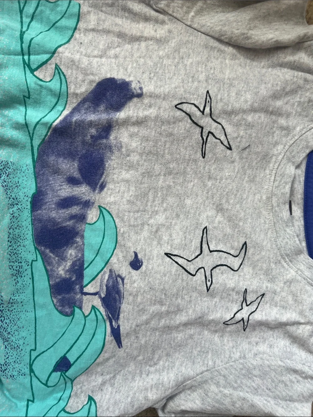 Tea Collection Short Sleeve Shark Tees - Lavender, Gray, Aqua